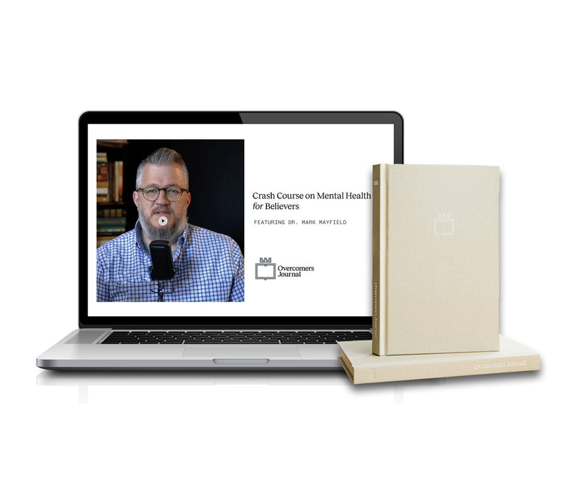 The Overcomers Journal and Crash Course on Mental Health for Believers bundle